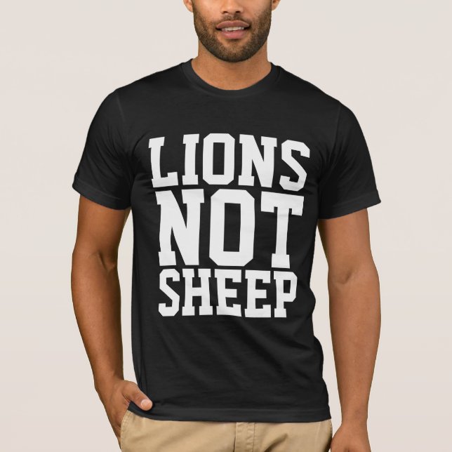 LIONS NON SHEEP PATRIOT T-SHIRTS (Devant)