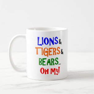 lions tigres ours Mug