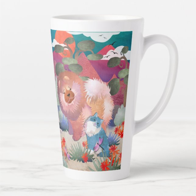 LIONZ ET DRAGONZ Latte Mug (Droite)