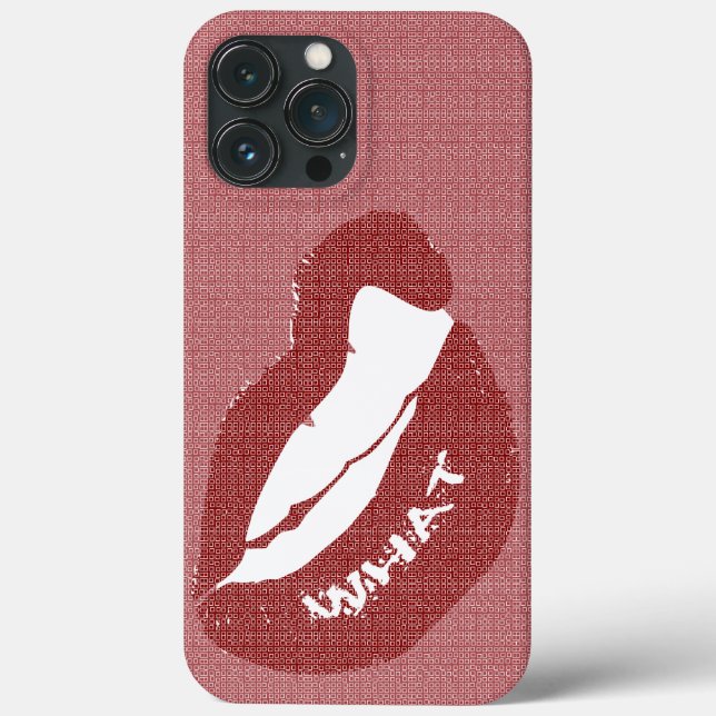 Lip Bite What Coque-Mate coque iphone (Verso)