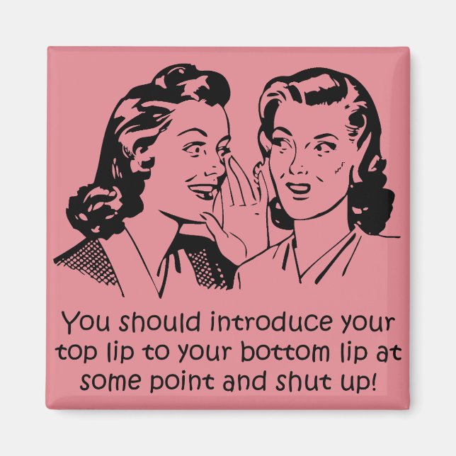 Lip To Lip Fermer Funky Fridge Magnet (Devant)
