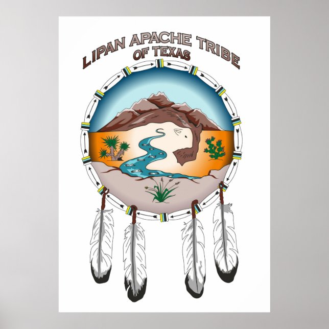 Lipan Apache Tribe of Texas 24"x 33.6" Poster (Devant)