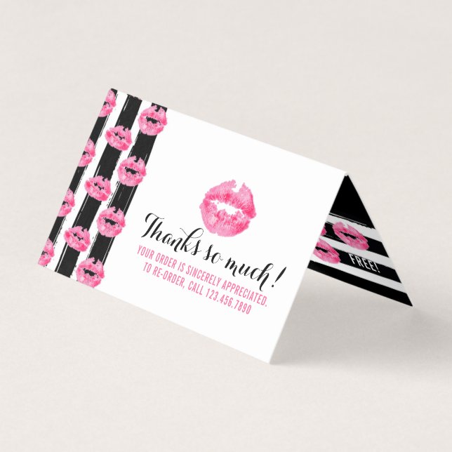 Lipstick Distributeur Loyalty Stamp Kiss Merci (Front)