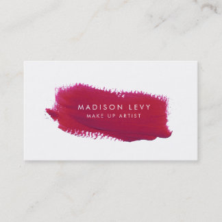 Lipstick Swatch Make Up Artiste Cartes de visite