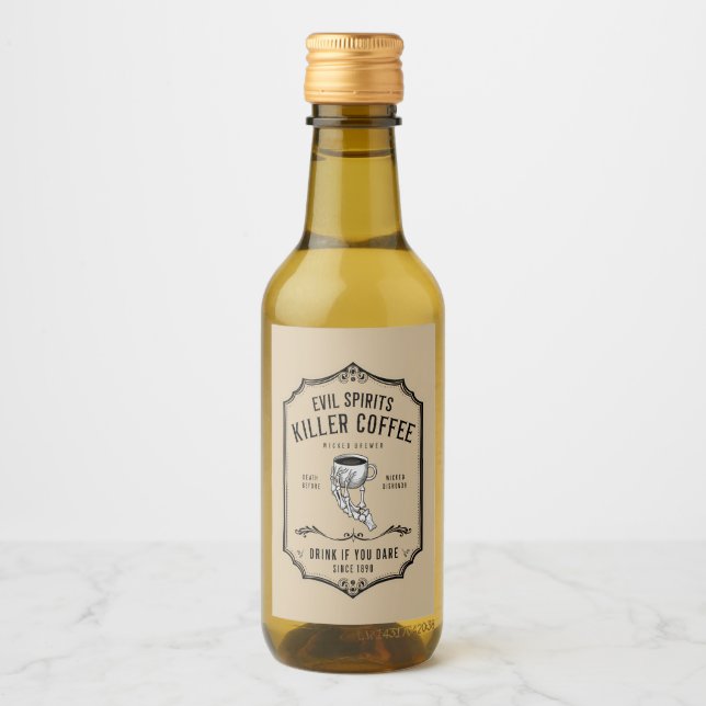 Liquid Funny Sticker Nom de partie bouteille Gin U (Devant)