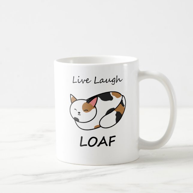 Lire en direct Pain Calico Cat Mug (Droite)