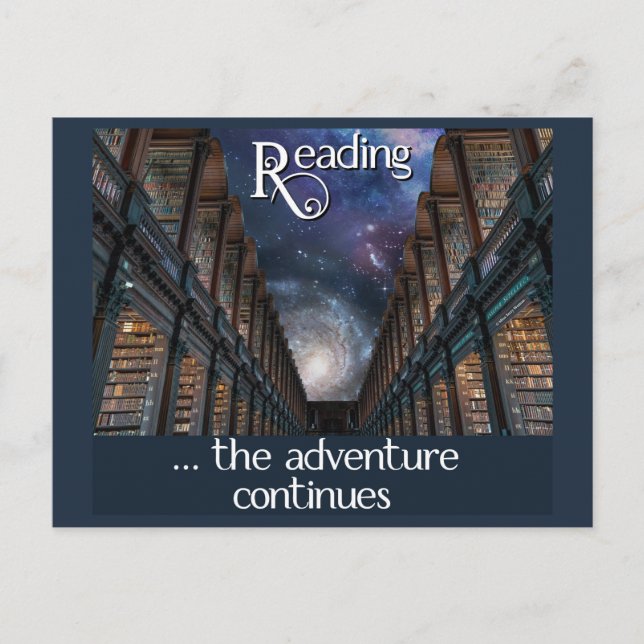 Lire ... l'aventure continue carte postale (Devant)