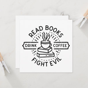 Lire les livres boire du café combattre le mal