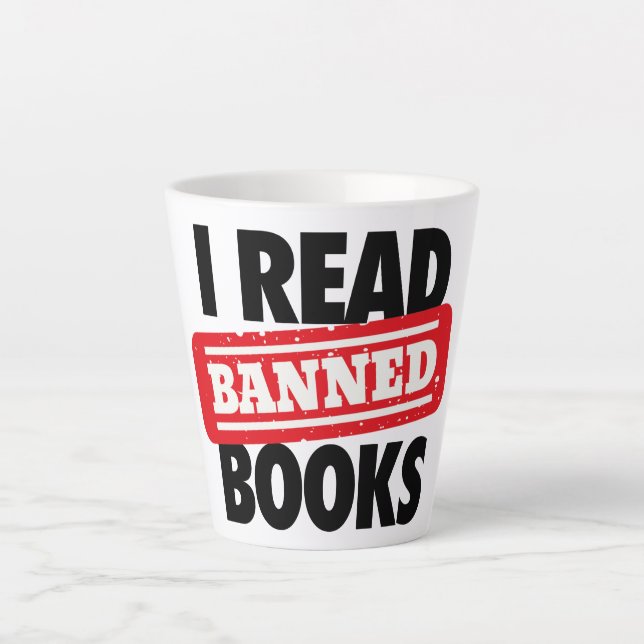 Lire Livres interdits Latte Mug (Devant)
