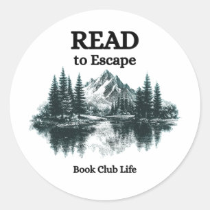 Lire pour s'évader - Autocollant Vie de Club de Le