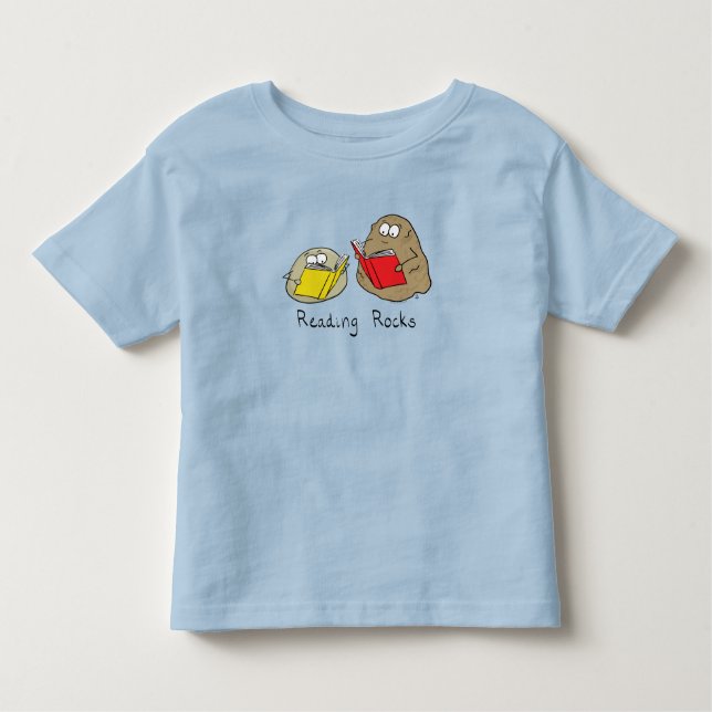 Lire Rocks Funny Book T-Shirt pour enfants Toddler (Devant)