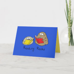 Lire Rocks Funny Rocks Lire Livres Carte de voeux