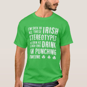 L'Irlandais drôle de NSPF stéréotype le T-shirt