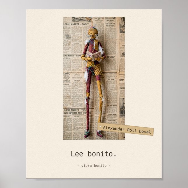 Lis bien — Jouets de Tissu Affiche (Devant)