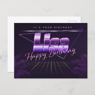 Lisa Nom Prénom Anniversaire de la carte postale