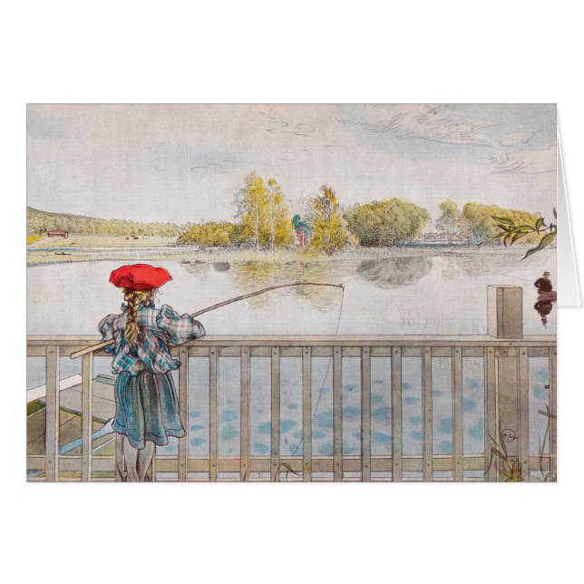 Lisbet Fishing par Carl Larsson, Art Vintage (Devant horizontal)