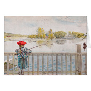 Lisbet pêchant par Carl Larsson, Beaux-arts vintag