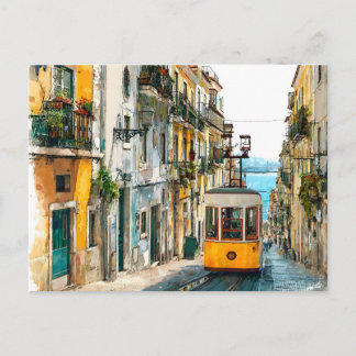 Lisbonne Portugal Carte postale Voyage Vacances Li