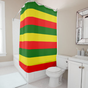 Lisbonne, Portugal Drapeau Bandes Douche Rideau