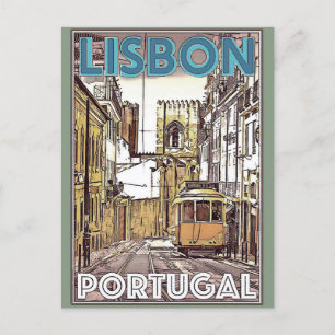 Lisbonne    PortugalVintage Carte postale Voyage