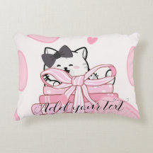 Lisez • Aimez • Relaxez – Coussin Chat & Livre