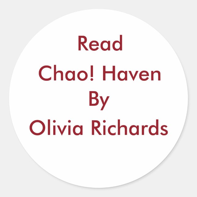 Lisez Chao ! Autocollant (Devant)