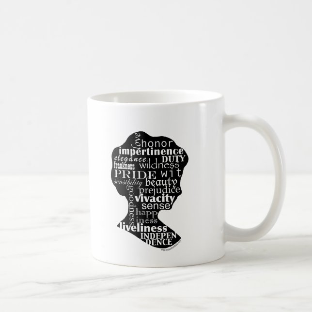 Lisez la tasse de camée de Jane Austen (Droite)