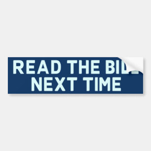 Lisez Le Sticker Bill Bumper