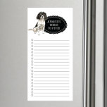 Liste d'achats en espagnol Springer anglais<br><div class="desc">Des choses adorables pour aller chercher le chien anglais Springer Spaniel avec un cadre en tableau noir personnalisé avec votre nom.</div>