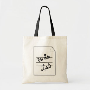 Liste de choses à faire livre bibliothèque sac