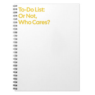Liste de choses à faire ou pas Carnet amusant