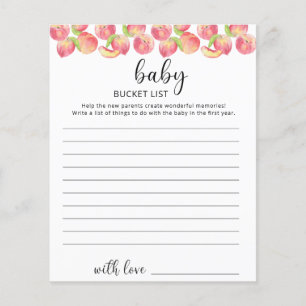 liste de choses à faire pour Peach Baby