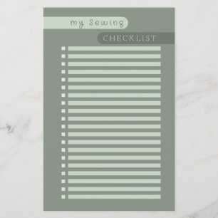 liste de contrôle de couture sage