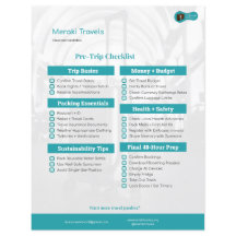 Liste de contrôle de pré-voyage MT