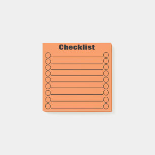 Liste de contrôle de tango Post-it® Notes 3 po x 3