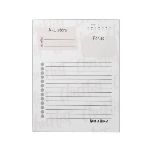 Liste de contrôle quotidienne – Bloc-notes déchira