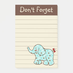 Liste de courses à faire sur des Post-It en forme