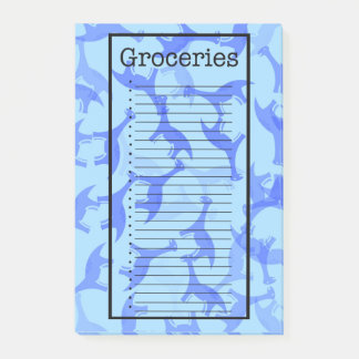 Liste de courses Post-it Dinosaures