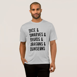 Liste de mots inspirés Dungeons Dragons T-Shirt Ho