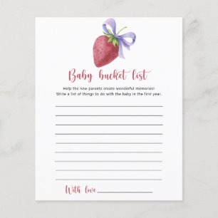 Liste de naissance fraise - Bébé