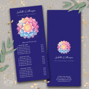 Liste de prix de santé holistique Mandala de fleur
