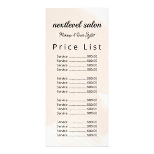 Liste de Prix du Salon de Coiffure et Maquillage P