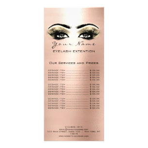 Liste de prix Lashes Extension Maquillage Arti Ros