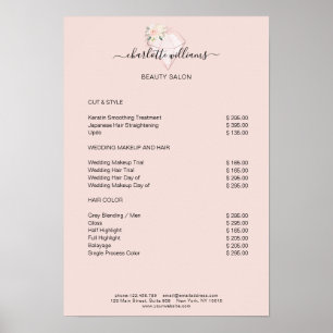 Liste de prix moderne Diamond Flower Poster
