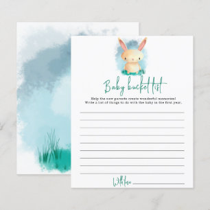 Liste de souhaits de bébé petit lapin