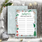 liste de souhaits de Noël pour les enfants