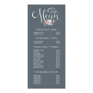 Liste de Styliste du Salon Liste de Prix Menu
