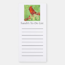 Liste de tâches personnalisées avec Red Cardinal B