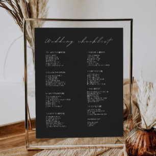 Liste de vérification des Mariages noirs de 12 moi