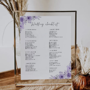 Liste de vérification du Mariage pourpre de 12 moi